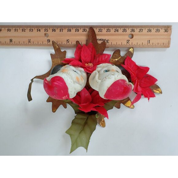 Vintage Holiday Ceramic & Glass Ornament Set With Angels Santa Star & Gift Desig - Picture 4 of 16